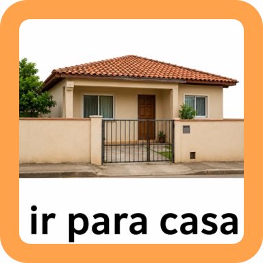 Cartão visual do CAALivre para Ir para casa