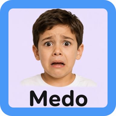 Cartão visual do CAALivre para Medo