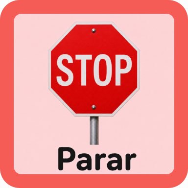 Cartão visual do CAALivre para Parar