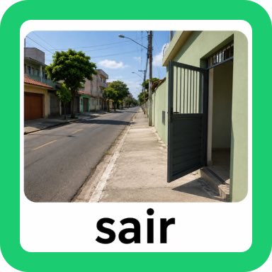 Cartão visual do CAALivre para Sair