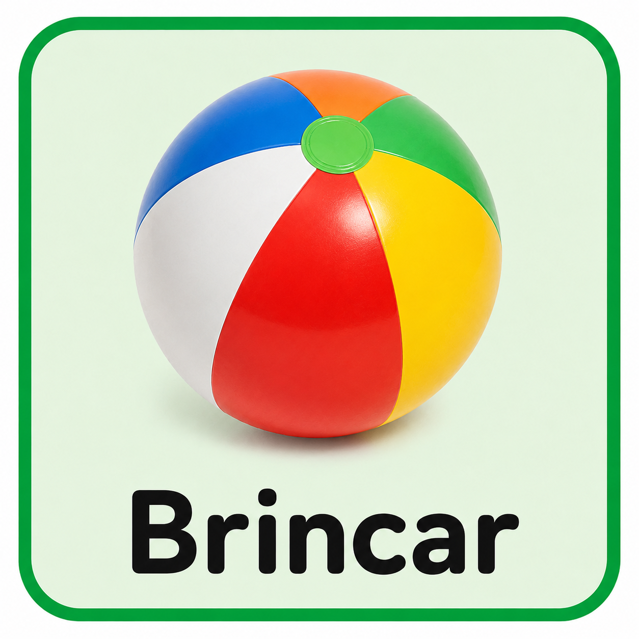 Cartão visual do CAALivre para Brincar