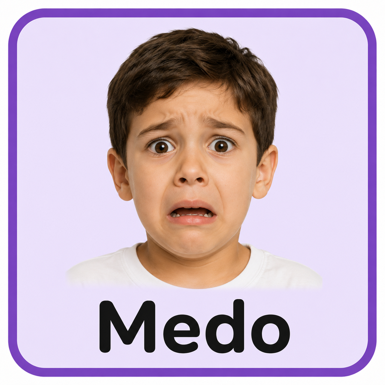 Cartão visual do CAALivre para Medo